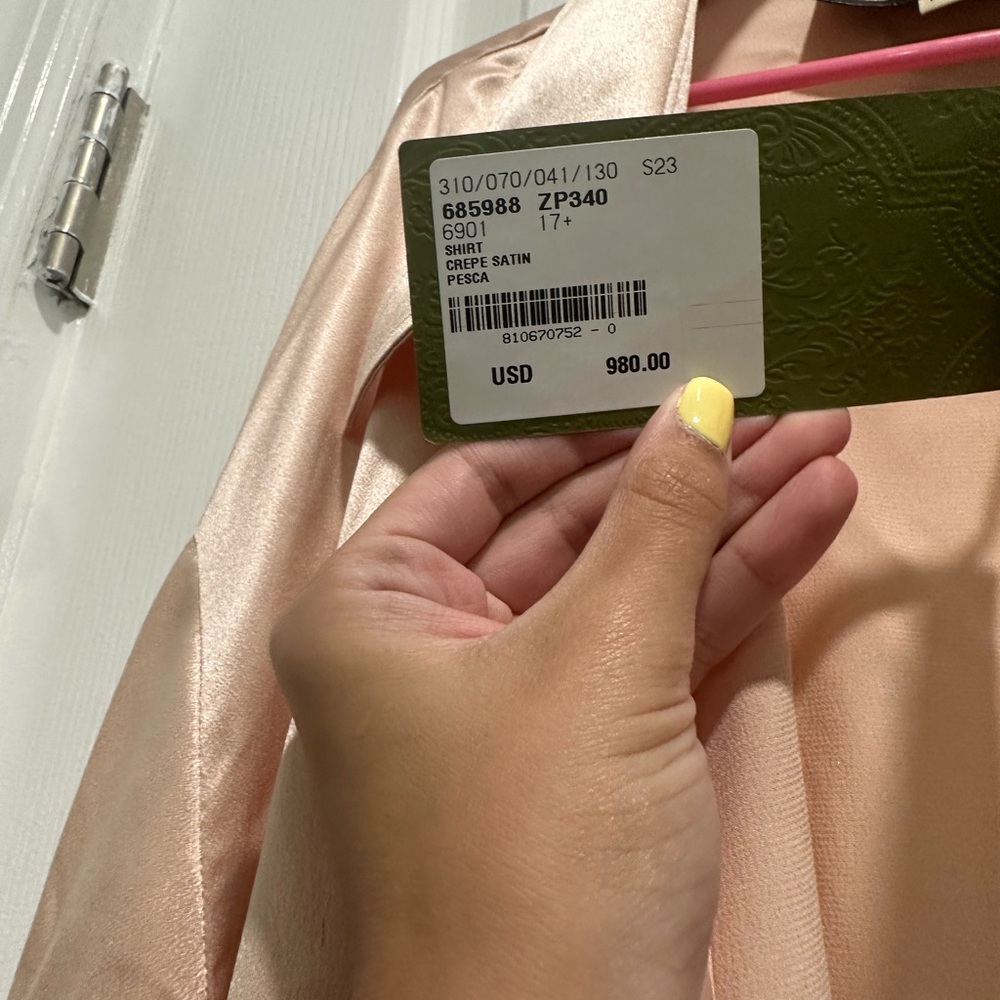 GUCCI satin button down - Picture 4 of 4